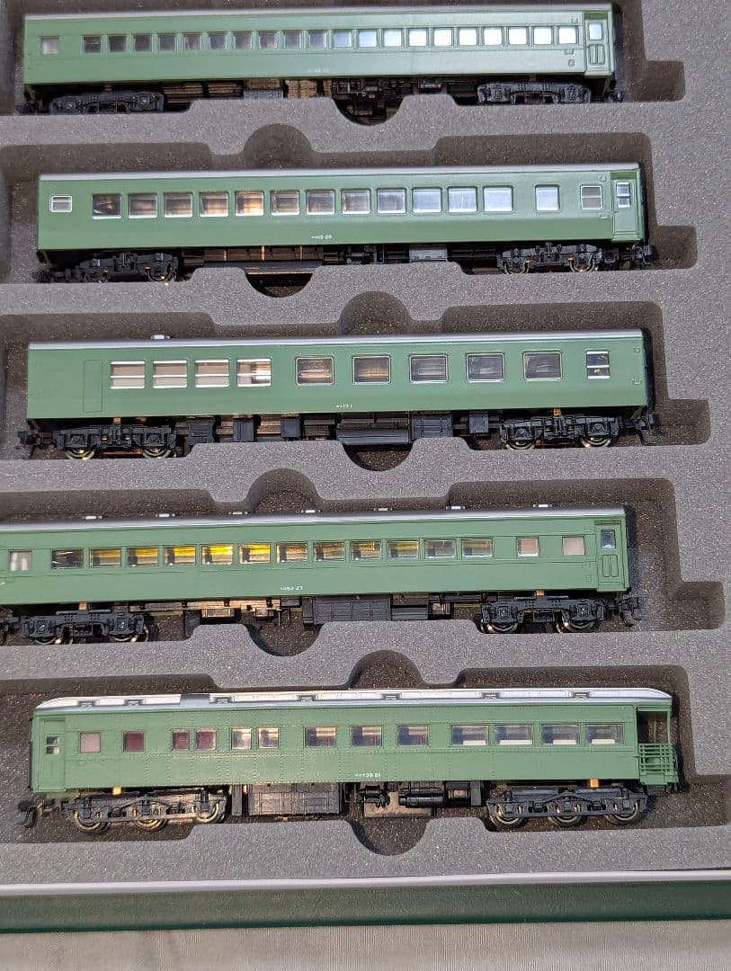 KATO　特急 はと 青大将編成　７両　全車室内灯　Nゲージ