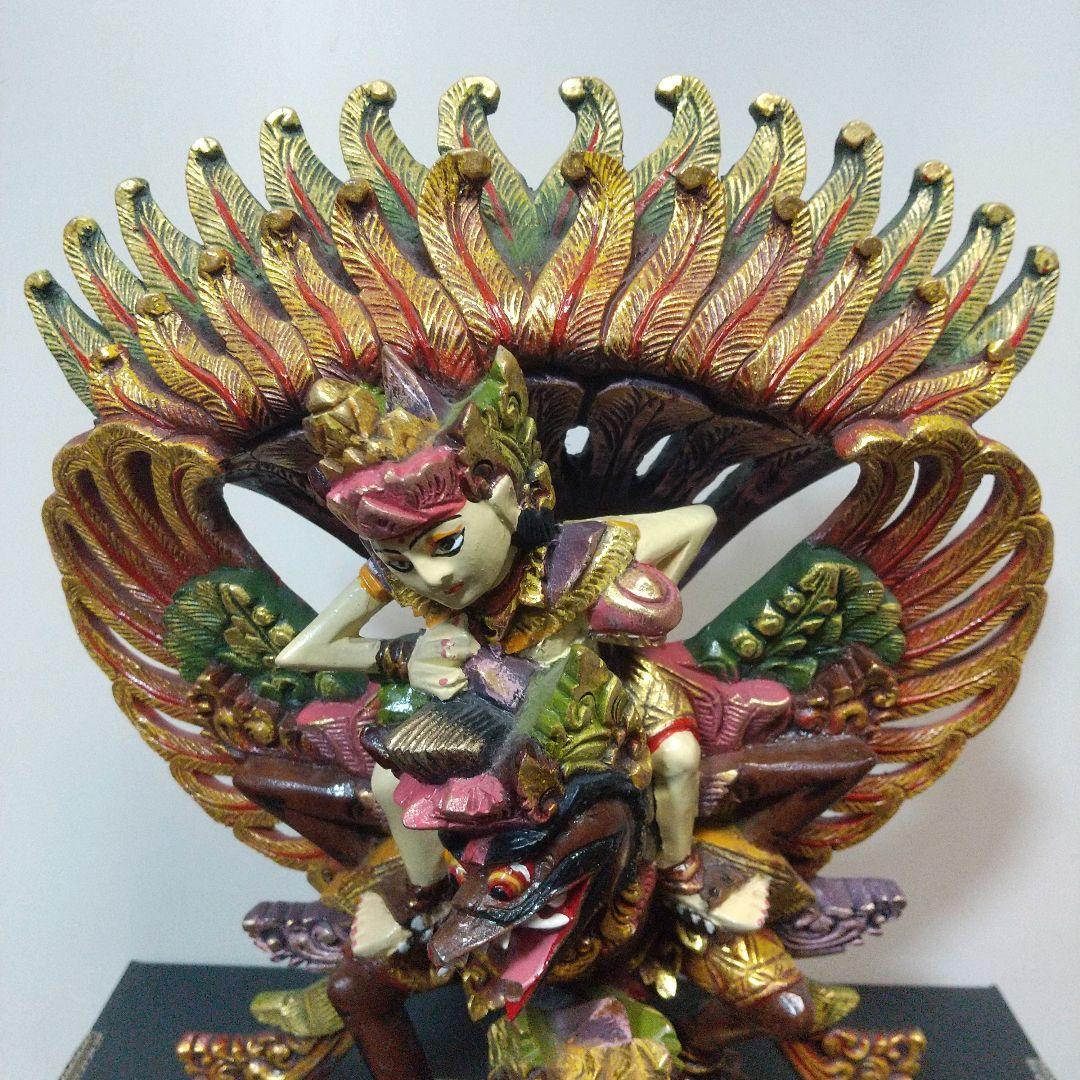 インドネシア バリ島 ヴィシュヌ神 ガルーダ像 木彫 木製 木工 伝統工芸