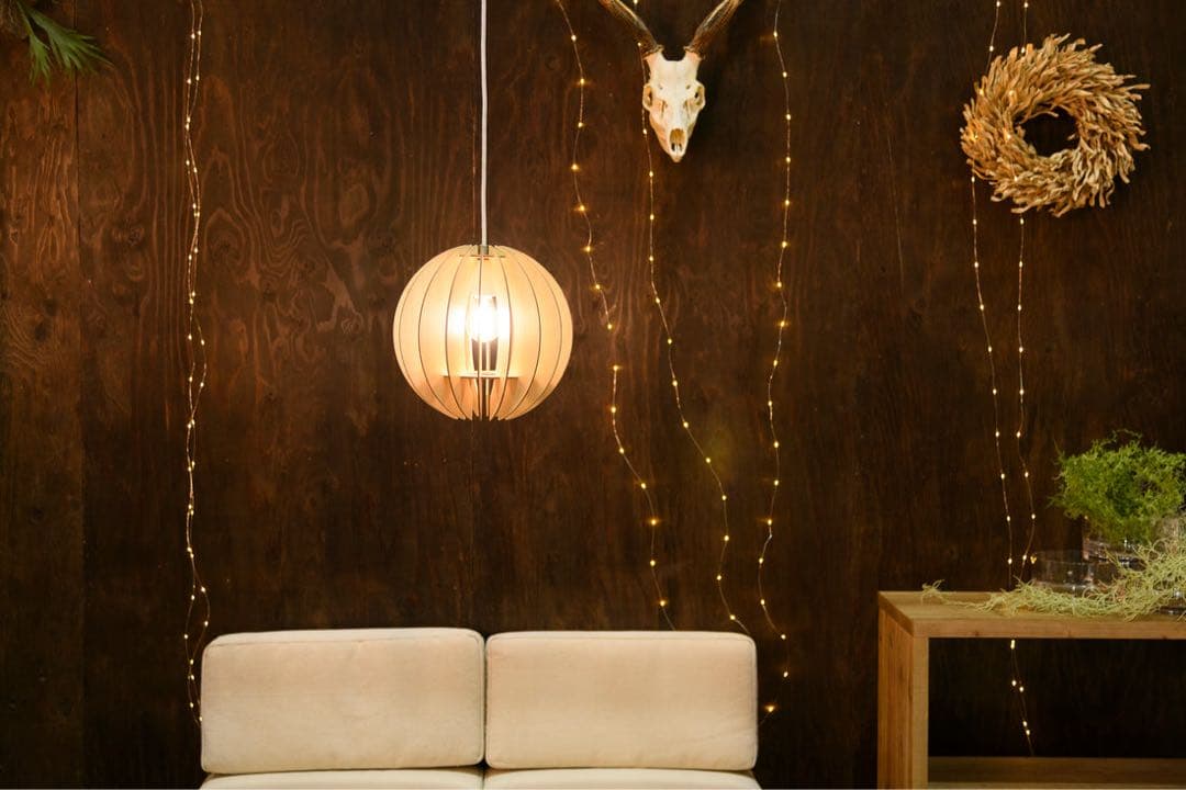 新品未使用　スワン LED木製ペンダント　APE-030NA