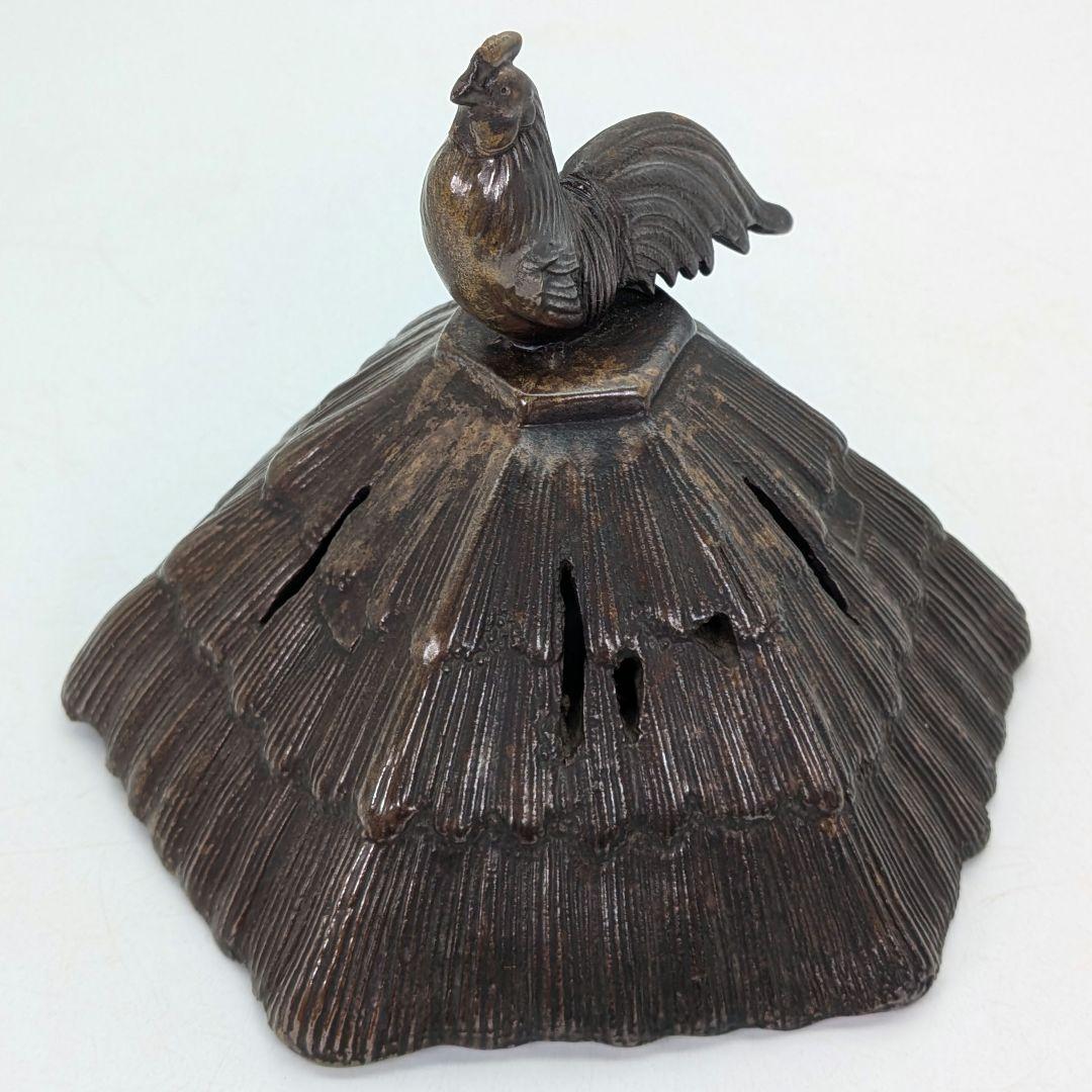 明治大正期 備前焼 葛屋香炉 合箱 香爐 酉摘み 在銘 香道具 抹茶道具 茶器