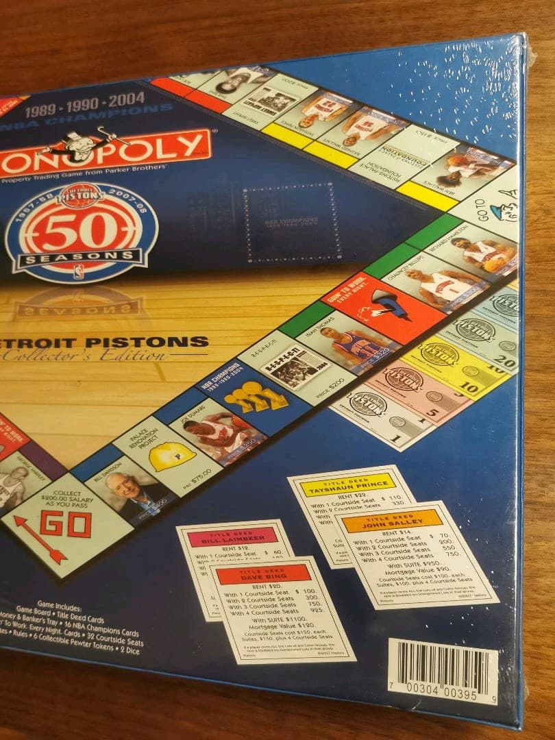 激レア　日本未発売　モノポリー　NBA ピストンズ　コレクターズエディション