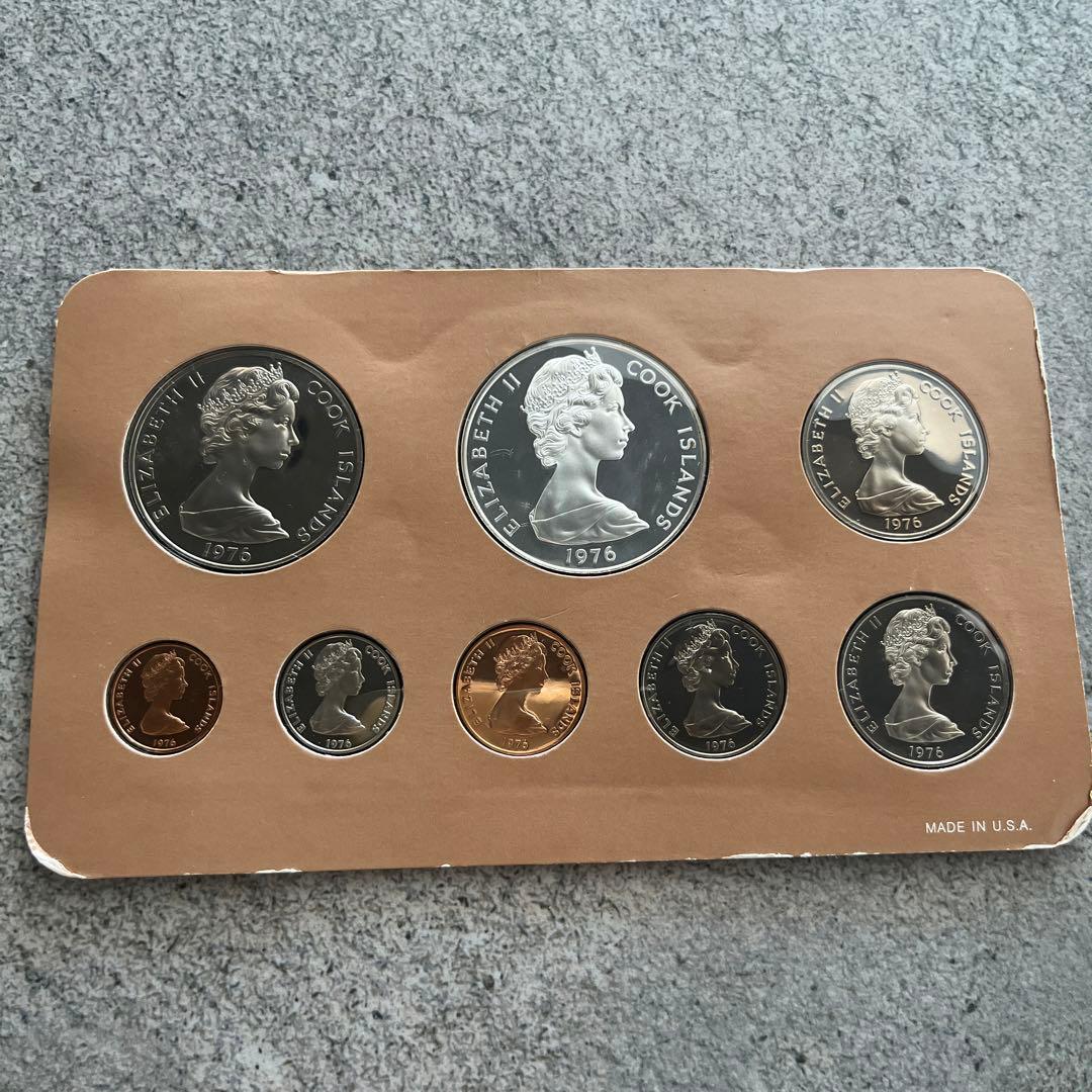 銀貨　クック諸島 1976年 プルーフセット