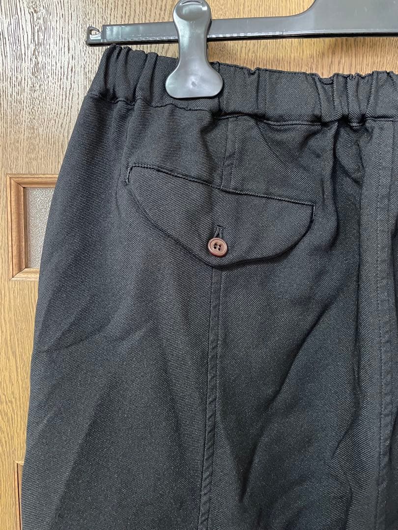 hide 新品 ブラックコムデギャルソン サルエルパンツ ポリ縮