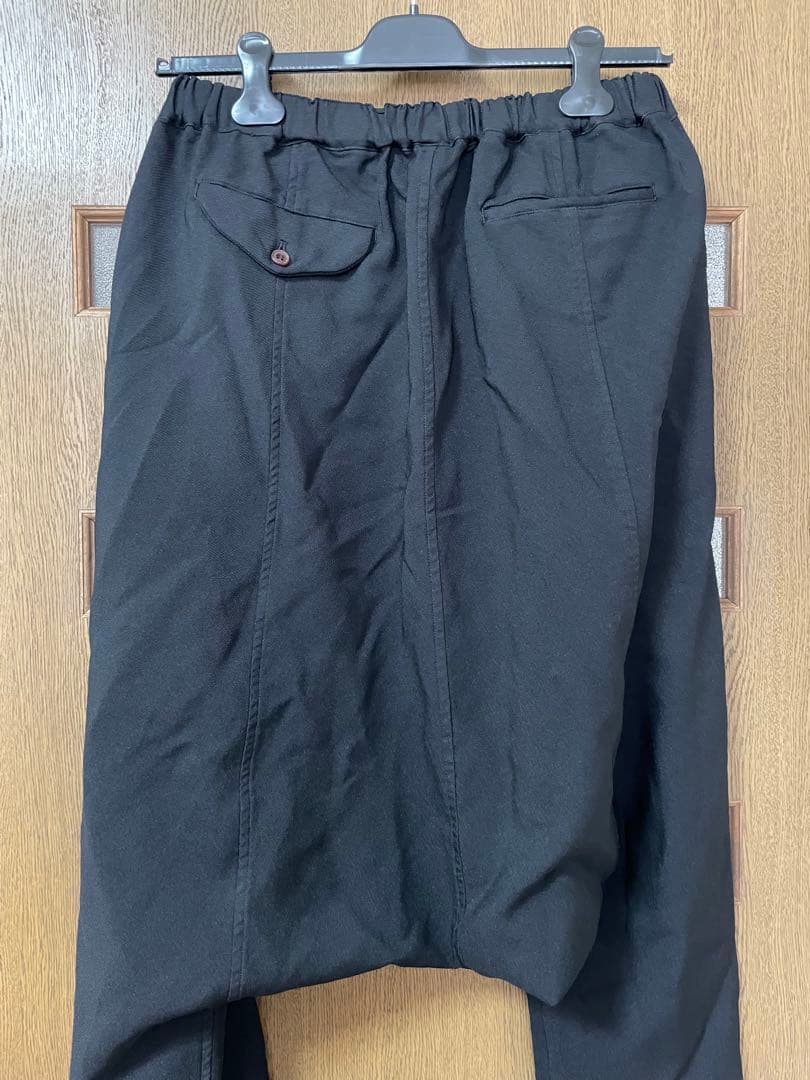 hide 新品 ブラックコムデギャルソン サルエルパンツ ポリ縮
