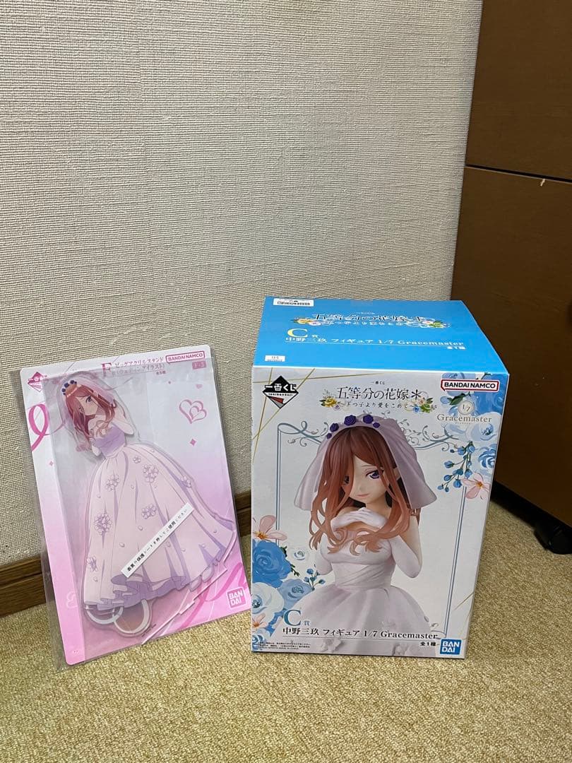 一番くじ 五等分の花嫁C賞 中野三玖 フィギュア・F賞 中野三玖