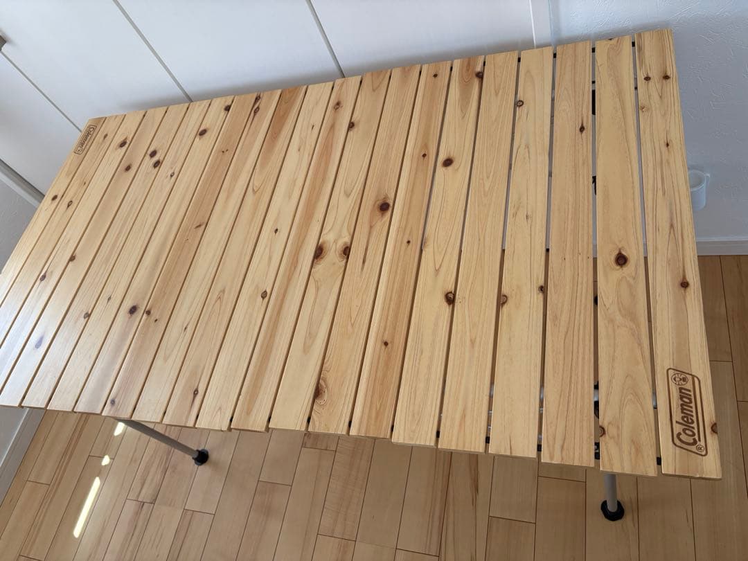 Coleman ナチュラルウッドロールテーブル110