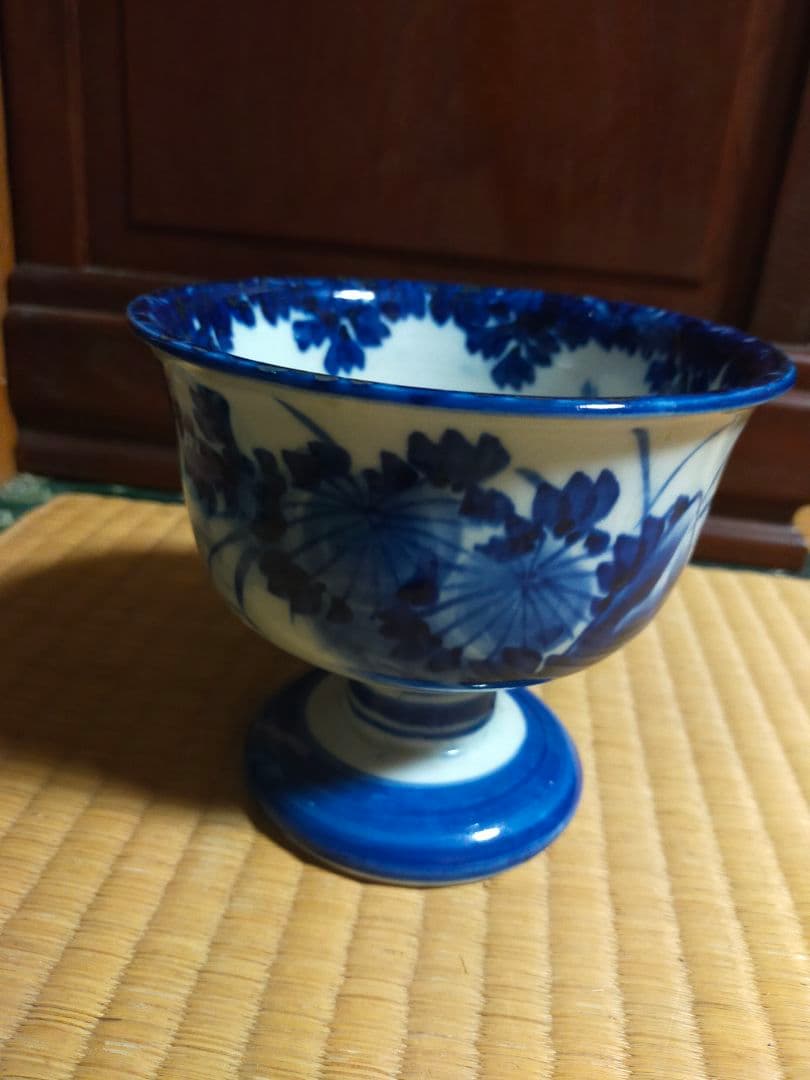 古伊万里染付ベロ藍杯洗