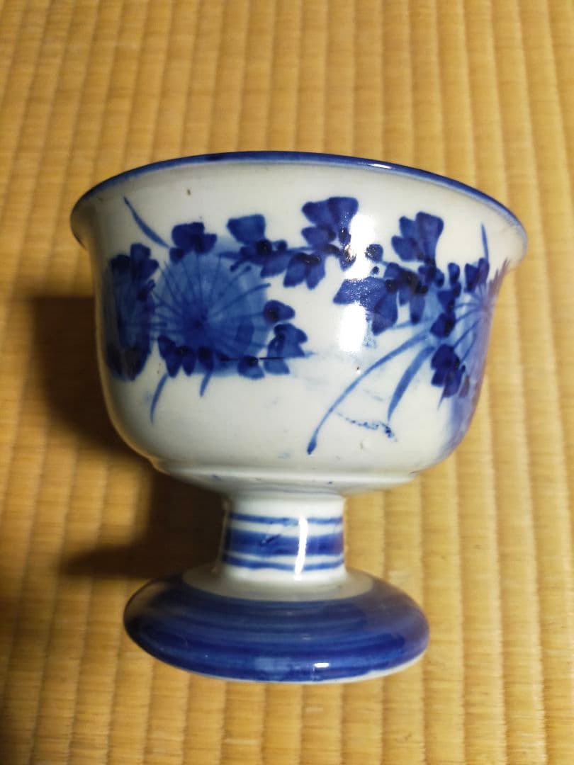 古伊万里染付ベロ藍杯洗