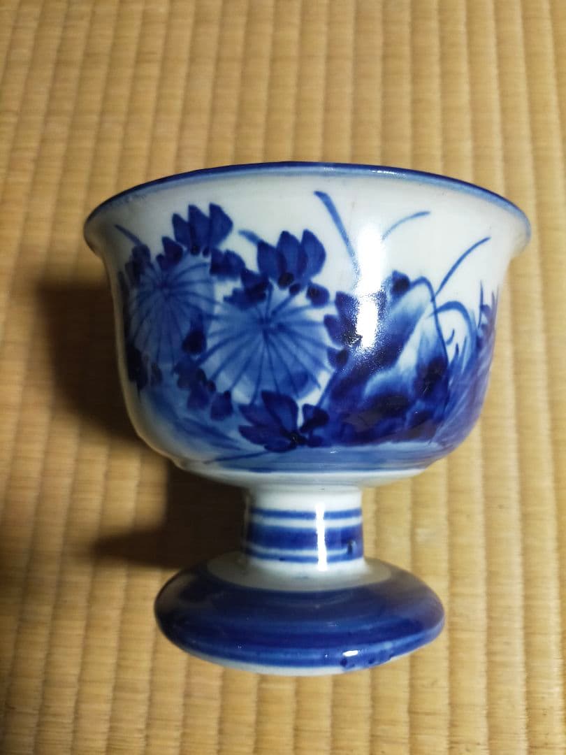 古伊万里染付ベロ藍杯洗