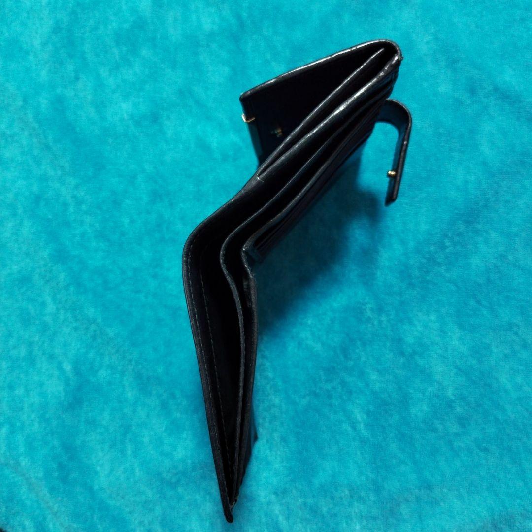 Gucci ブラックレザー 二つ折り財布