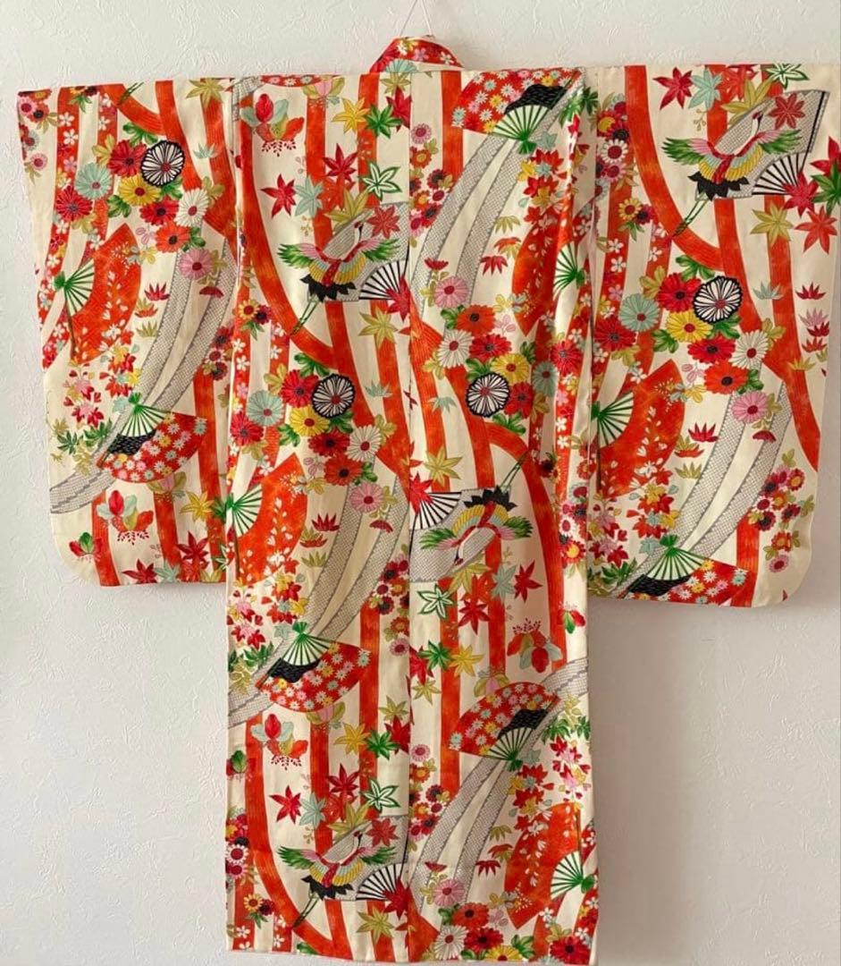 七五三　7歳　着物　フルセット　レトロ　アンティーク