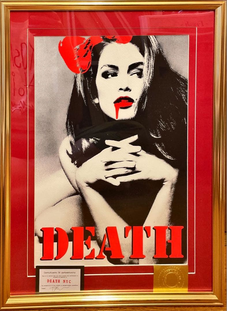 額込 世界限定100枚DEATH NYC アートポスター 現代アート 100