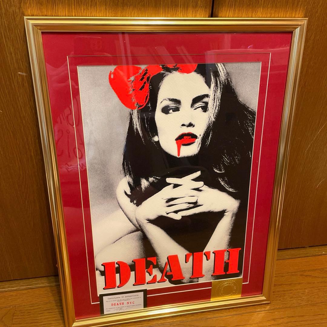 額込 世界限定100枚DEATH NYC アートポスター 現代アート 100