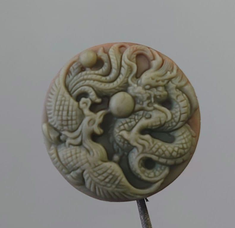 紫袍玉⑦龍と鳳凰ビーズ