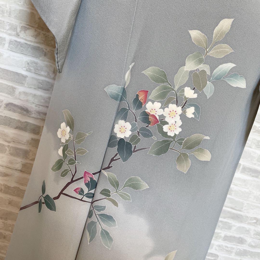 訪問着のみ　加賀友禅　虫喰い　空に伸びる桜　南克治　入学式　卒業式　P2