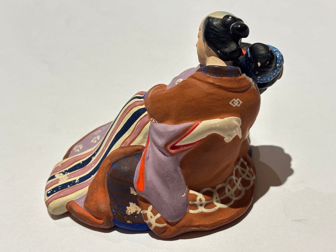 春画人形 裏絵 日本人形 枕絵 陶器 1点