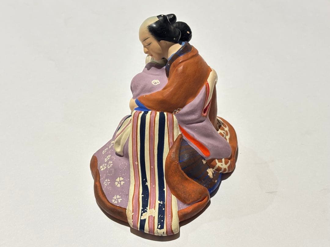春画人形 裏絵 日本人形 枕絵 陶器 1点