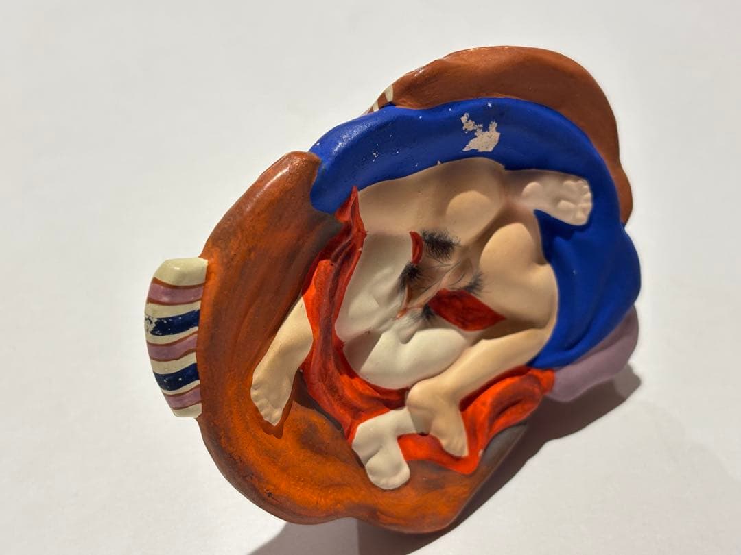 春画人形 裏絵 日本人形 枕絵 陶器 1点