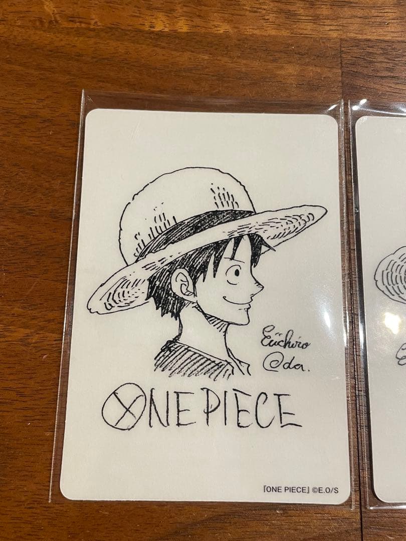 ワンピース ナツコミ 2022 ダブルステッカー 尾田栄一郎 サイン ルフィ