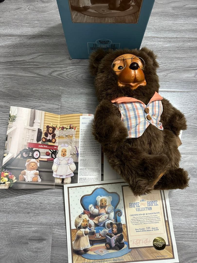 熊木彫りテディベアRobert raikes bears木製海外作家レイクスベア