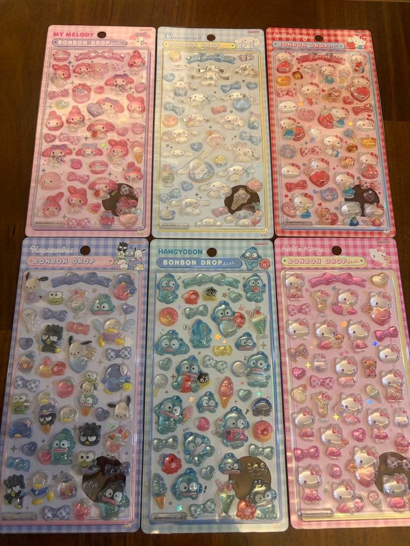 【正規品】 激レア！ボンボンドロップシールサンリオ第二弾6枚セット
