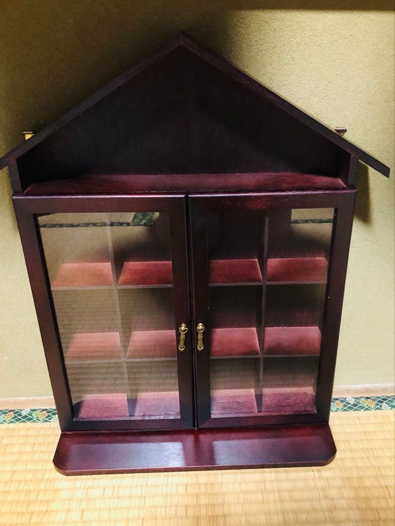 木製　インテリア　コレクションケース　飾り棚
