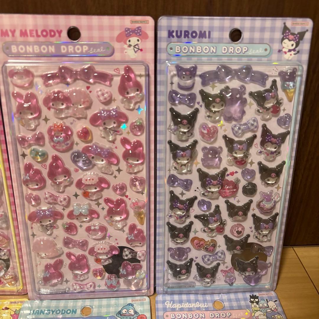 【国内正規品】サンリオ　ボンボンドロップシール　大　第2弾 8種セット