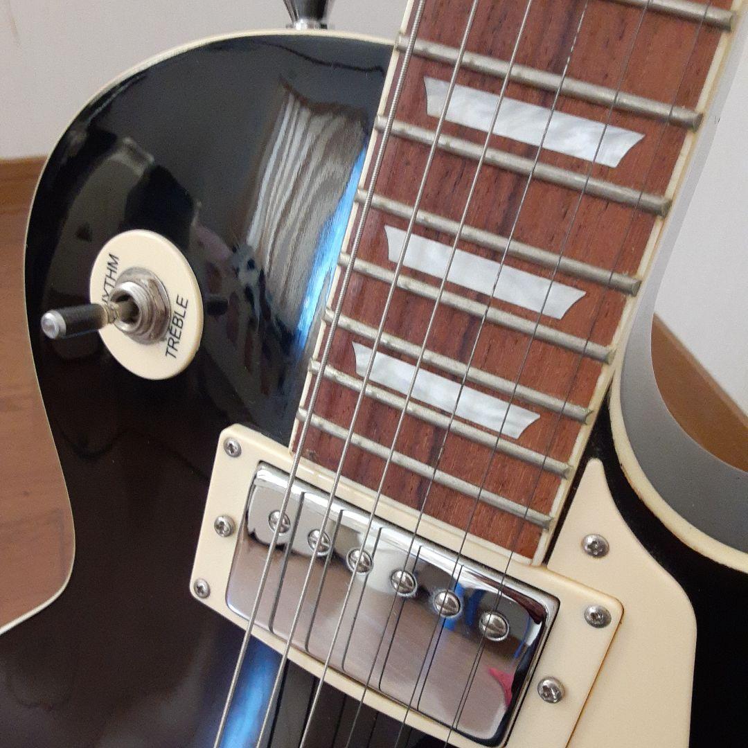 美品　Maison ブラック エレキギター レスポールタイプ