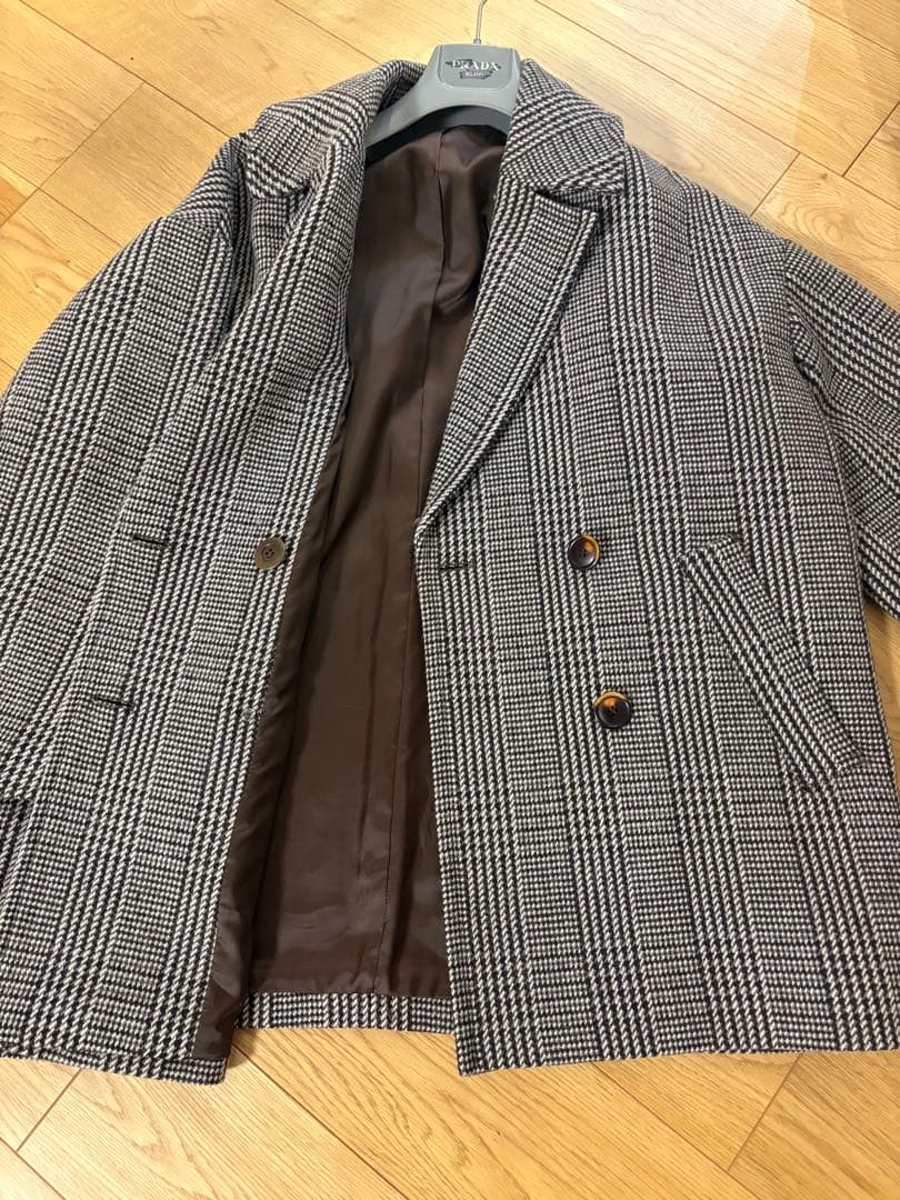 ジャーナルスタンダードレリューム　オーバーサイズチェックコート