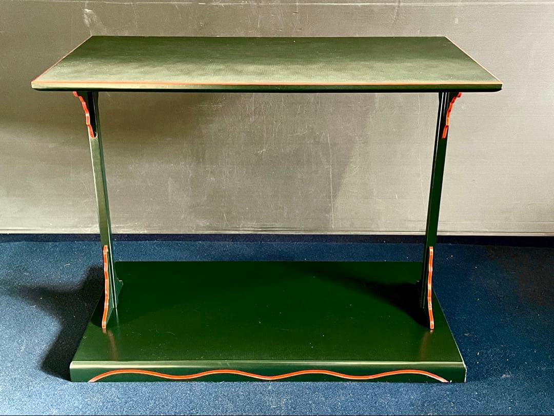 特価❣️【美品】「祖」 宗旦好 青漆爪紅 及台子 幸斎 共箱 （123F⑤）