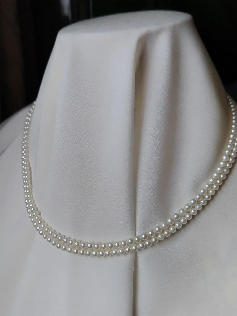 専用になります。 K18 アコヤ真珠ベビーパール　ロングネックレス