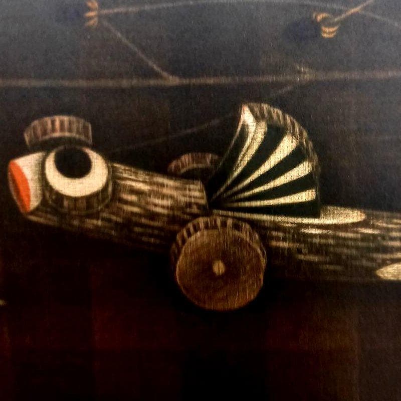 ☆ 清水 敦 ☆「 むつごろう車 」　銅版画　特寸