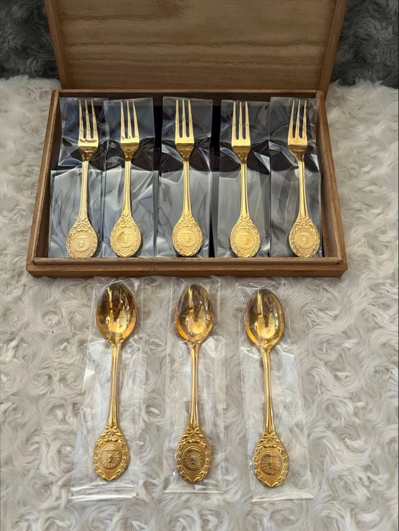 日本国有鉄道　カトラリーセット　鉄道旗（国鉄社旗）スプーン＆フォーク　８本セット