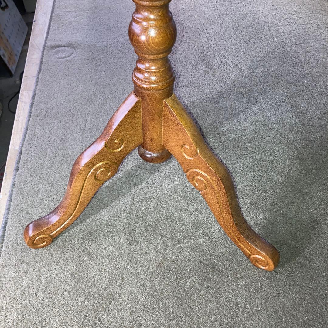 象嵌 コーヒーテーブル 丸テーブル サイドテーブル 幅54cm C