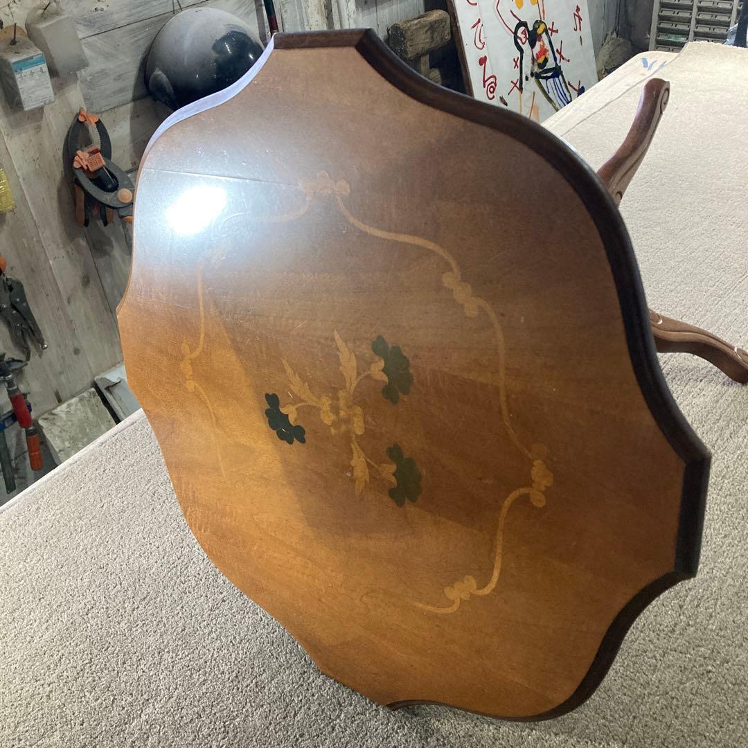 象嵌 コーヒーテーブル 丸テーブル サイドテーブル 幅54cm C