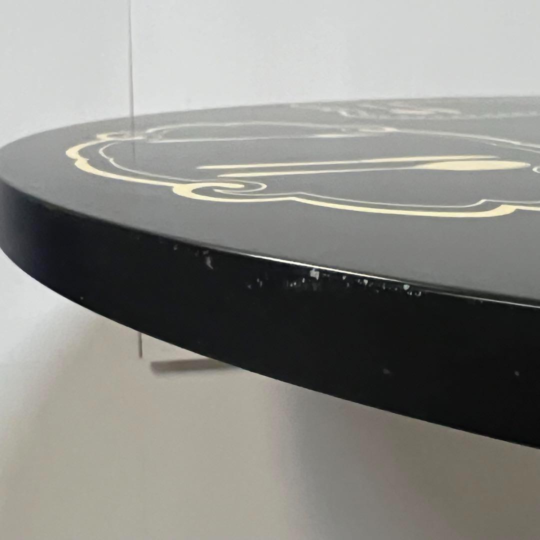 カフェテーブル　ラウンド　アンティーク調　アイアン　ブラック　お洒落　引取り限定