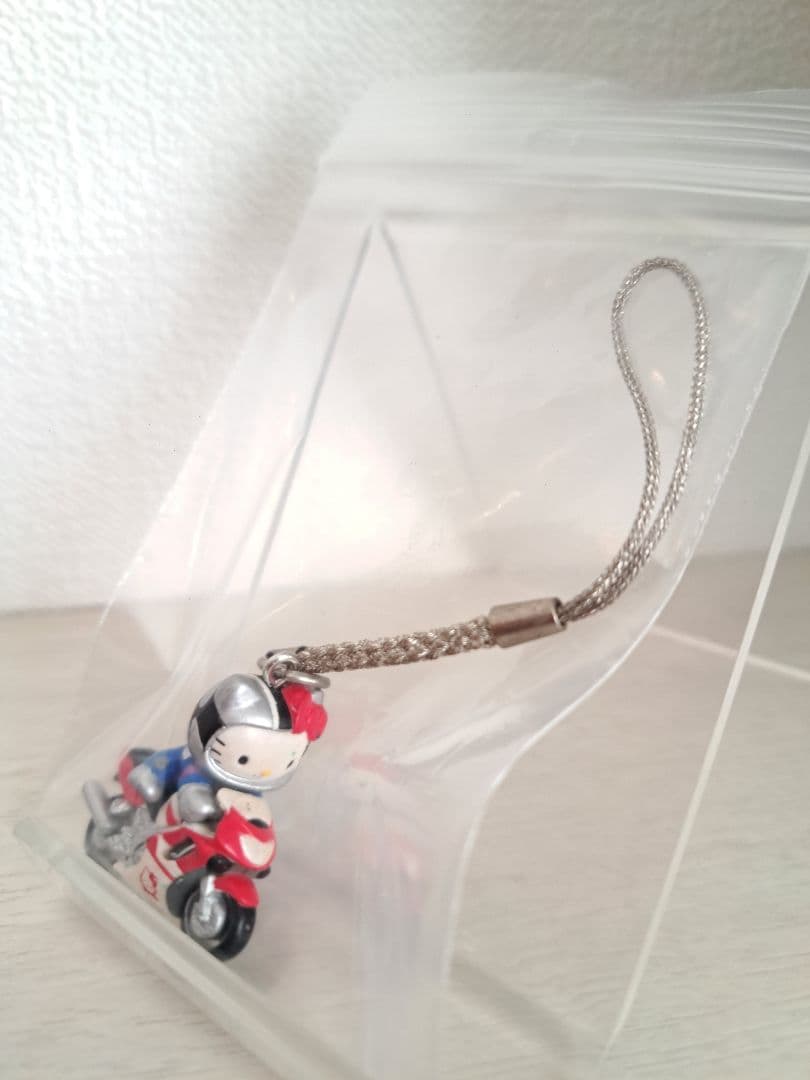 ハローキティ　根付ストラップ　バイク　サーキット限定　2002年