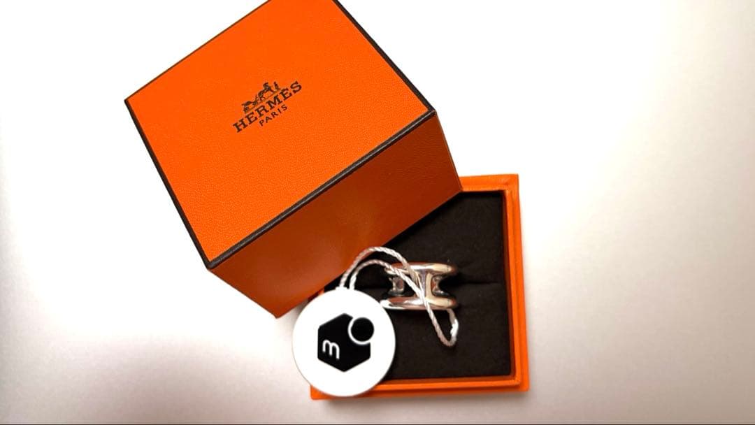 新品 HERMÈS エルメス オスモズ シルバー リング 希少 PM54