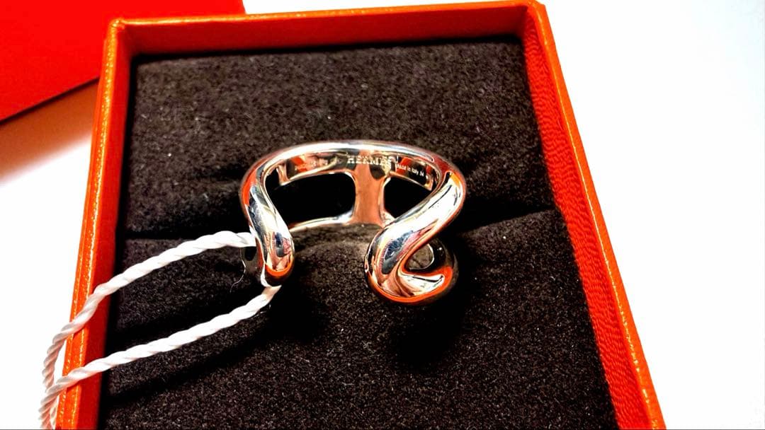 新品 HERMÈS エルメス オスモズ シルバー リング 希少 PM54