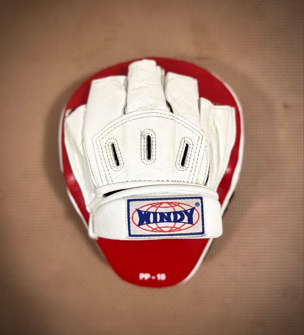 WINDY ウィンディ PP-10 パンチングミット ホワイト/レッド