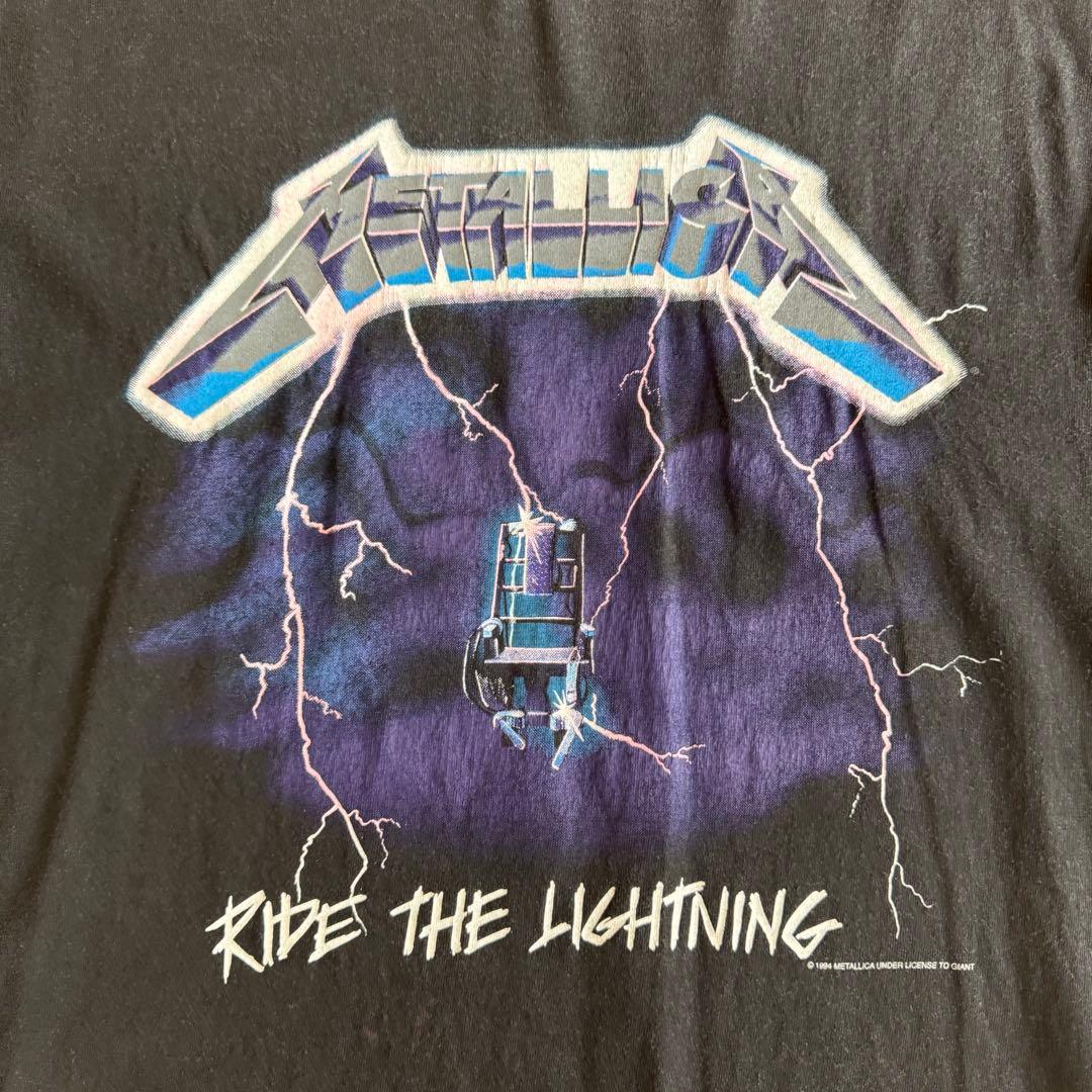 90s メタリカ \"RIDE THE LIGHTNING\"ビンテージTシャツL