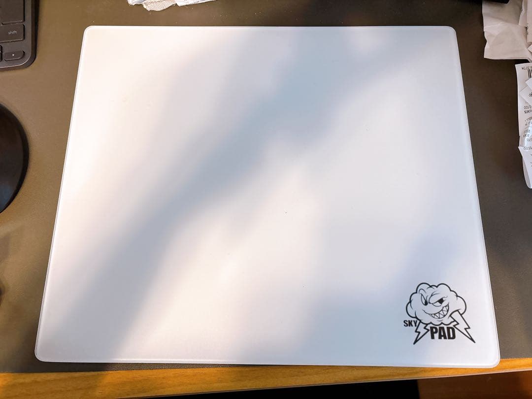 SkyPAD3.0 ホワイト ガラスマウスパッド