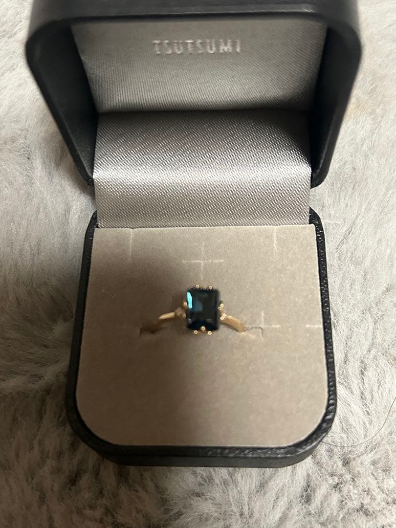 TSUTSUMI ツツミ　ロンドンブルートパーズ　k10 YG 10号