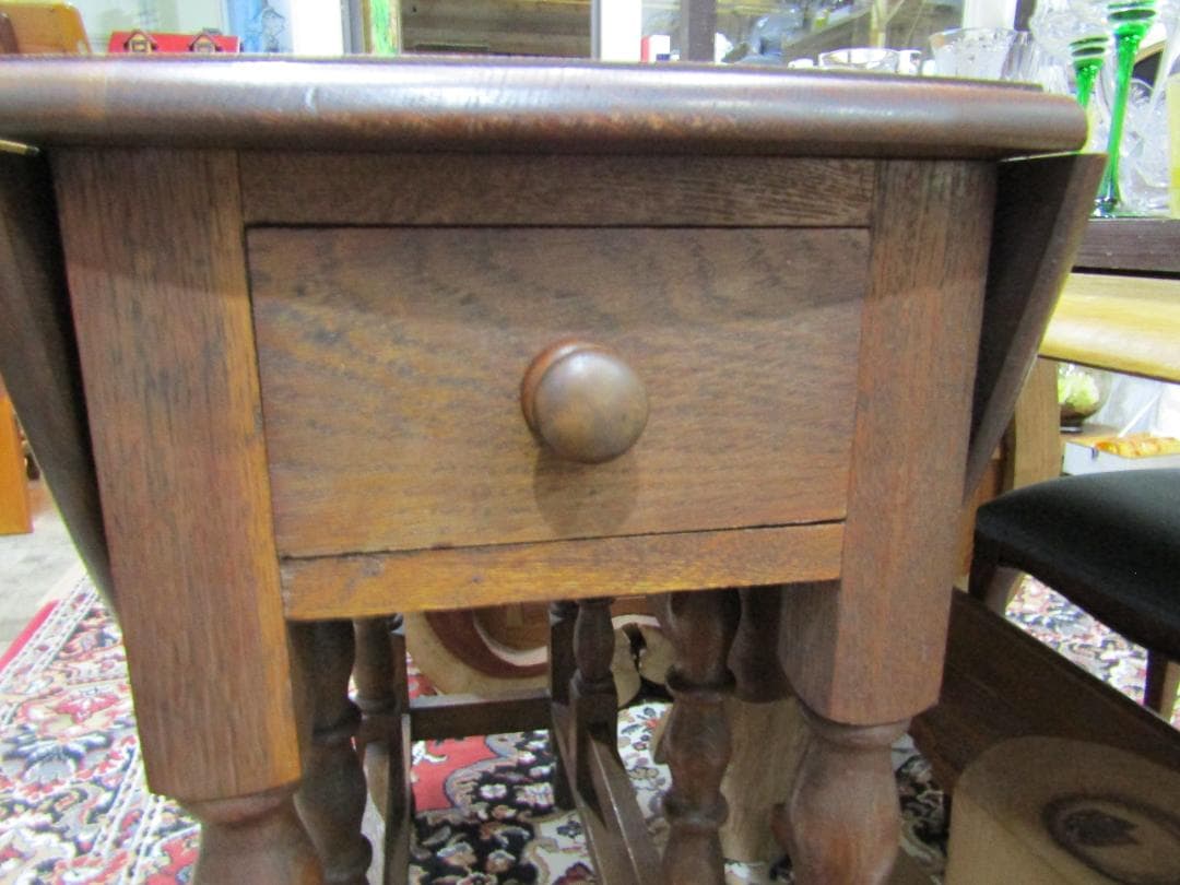 イギリス　アンティーク　ゲートレッグテーブル　バタフライ 直輸入品　希少品