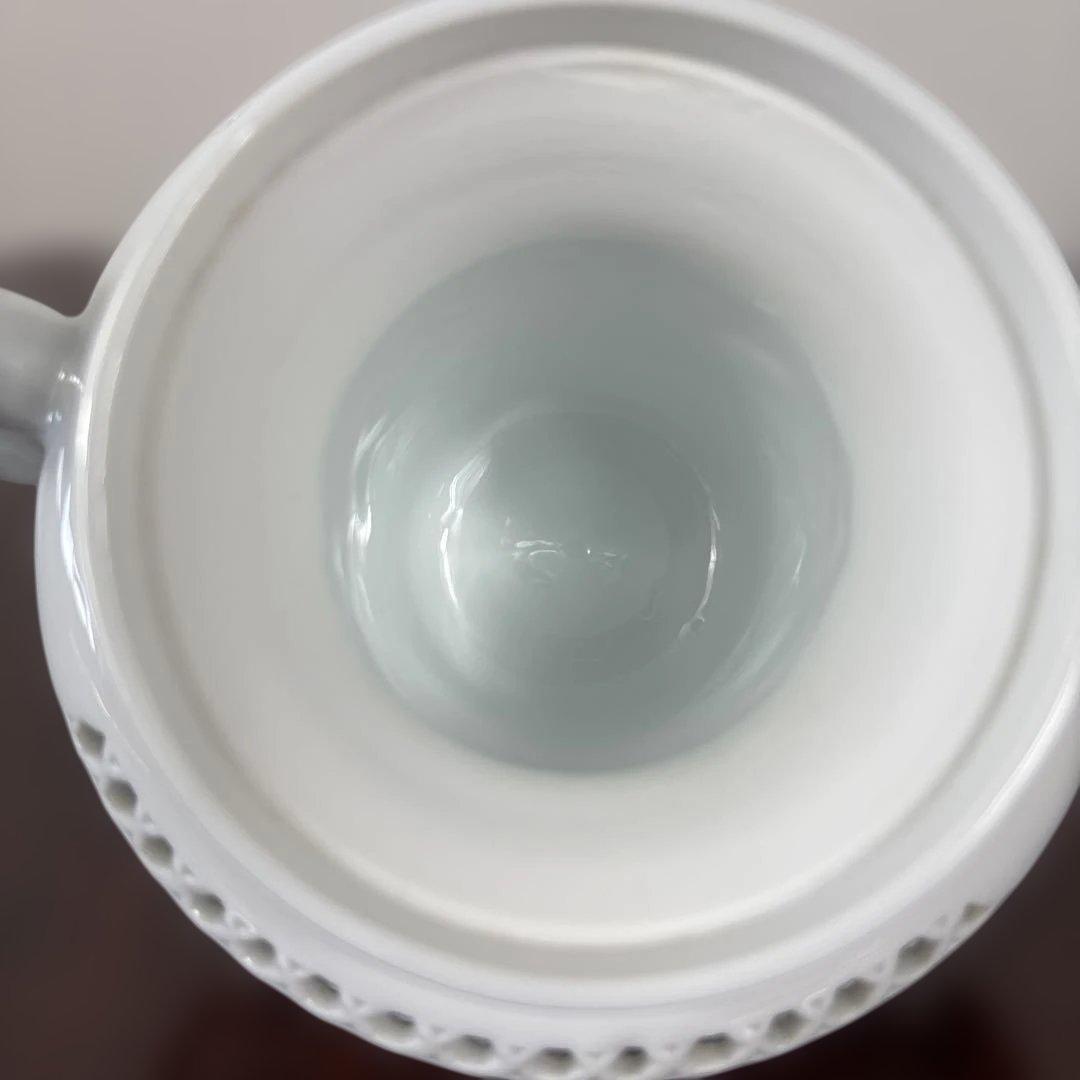 【有田焼】杉原一壷 白磁 香炉 透かし 三つ足香炉