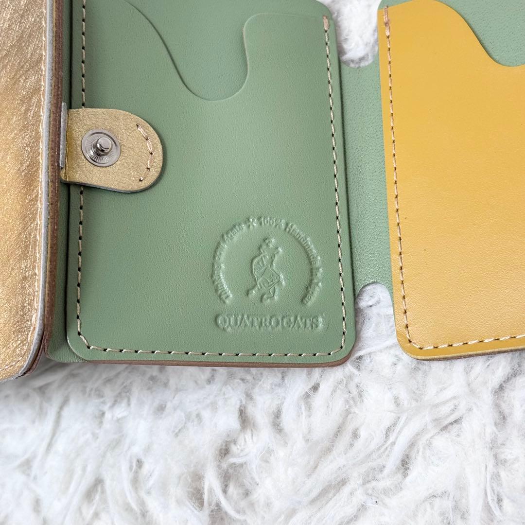 【新品未使用】小さいふ。「コンチャ ミモザゴールド」金 JAPANレザー 日本製