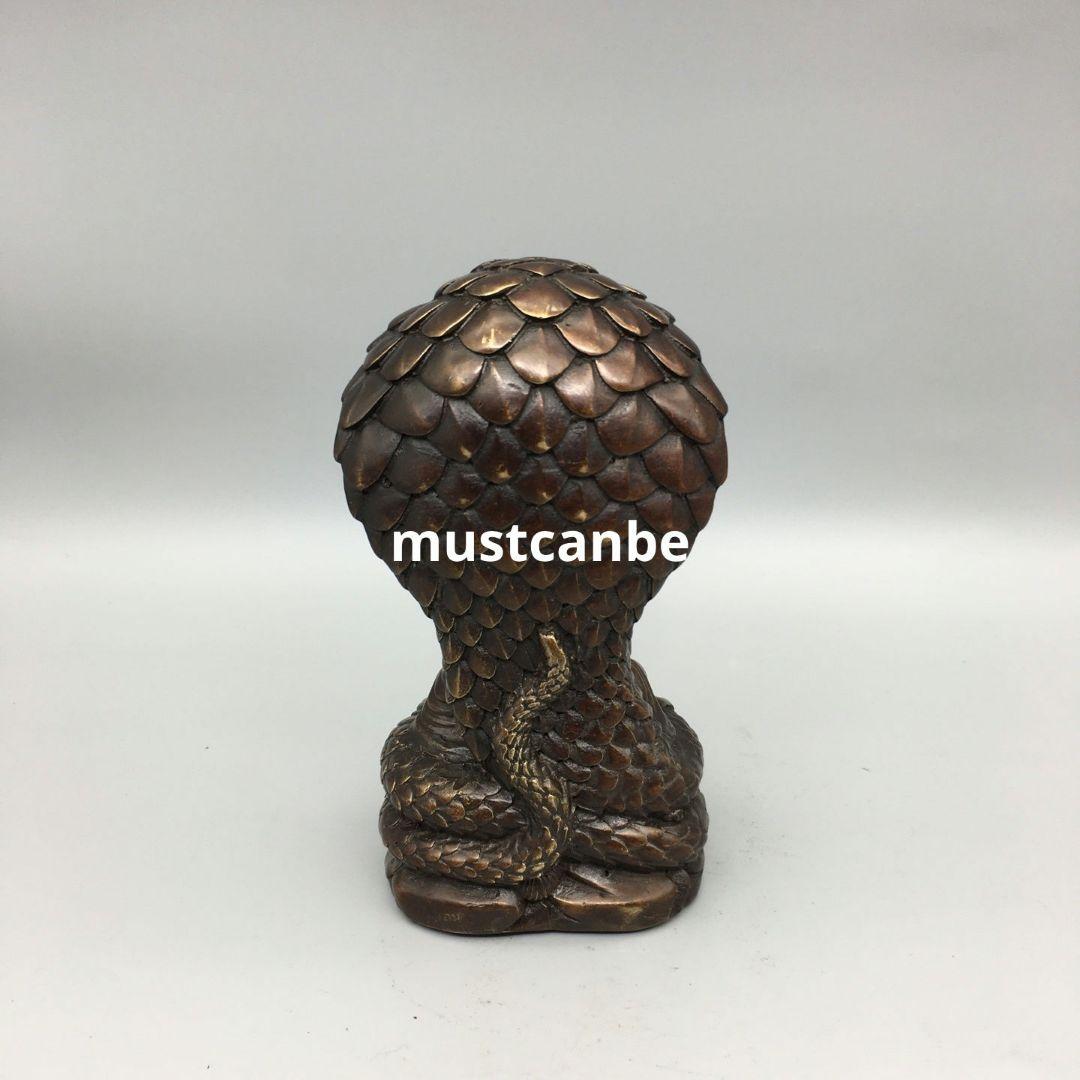 銅製 仏像 坐蛇釈迦仏像 仏堂供仏 鎮宅辟邪 開運 風水 招財 置物工芸品