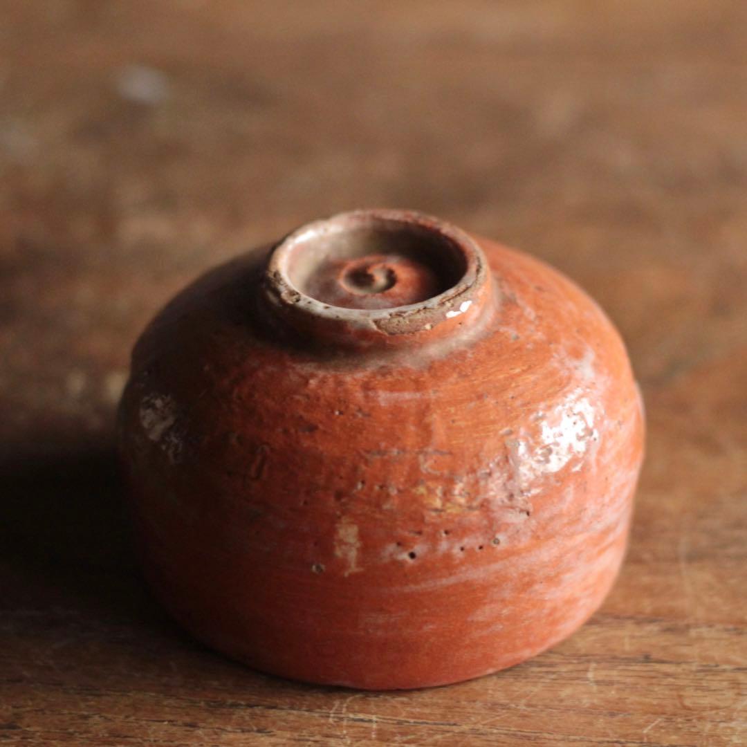 赤楽 小碗 No.3 大盃 小服茶碗 茶籠茶碗 古美術 古道具 アンティーク