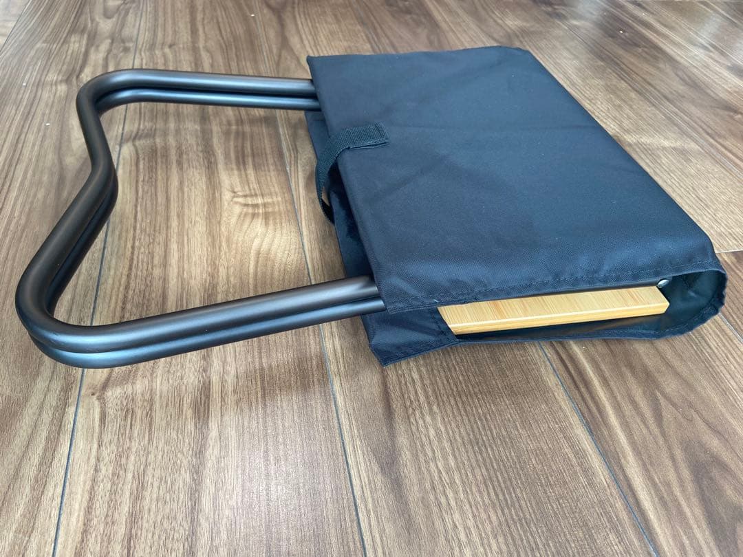 たけ peakローチェアショートアイボリーMyテーブル竹 ブラック