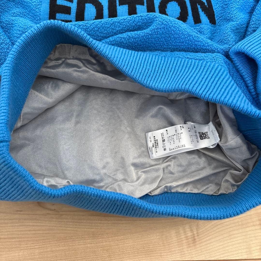 マスターバニー　裏地付き　ロゴ　ニット　セーター　ブルー　青　1サイズ　Ｍ